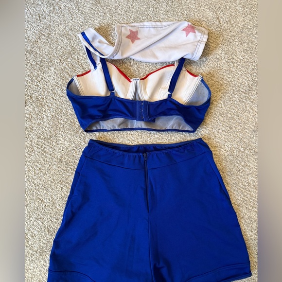 Leg Avenue Blue and Red Sailor Costume - Picture 3 of 3